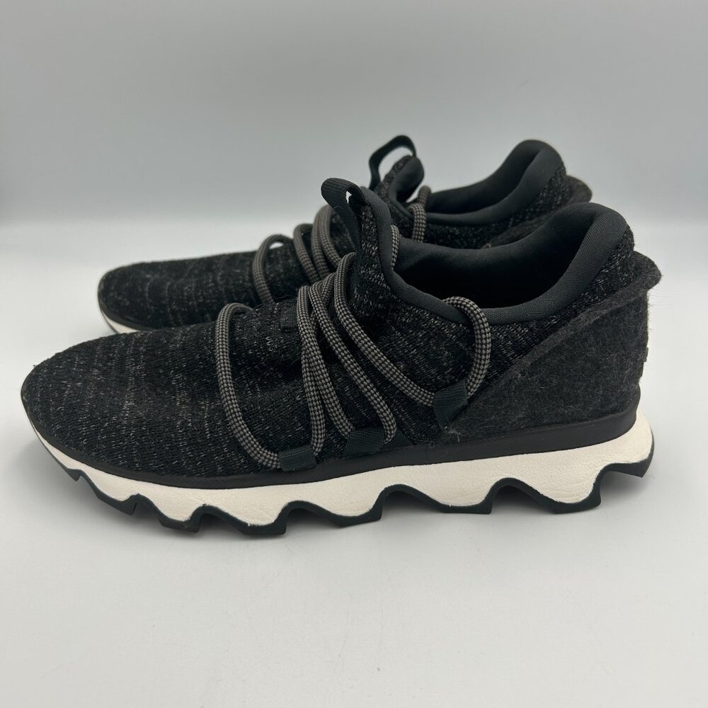 Sorel Kinetic Impact Lace Up Black Gray Sneakers 5.5 Shoes‎ - Picture 6 of 9